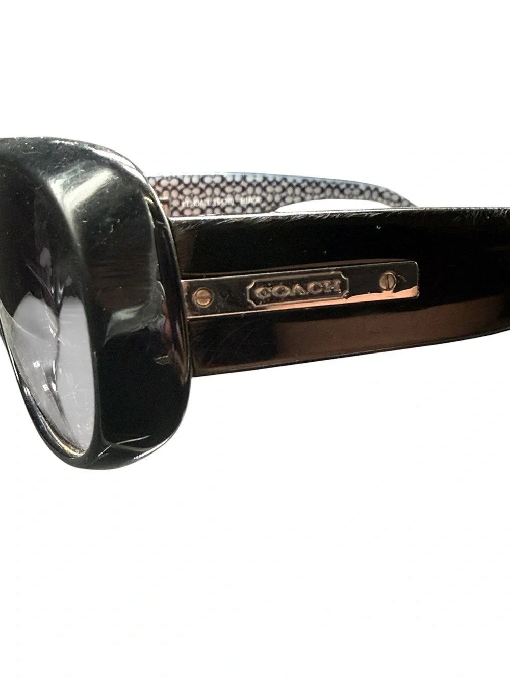 Coach Kendall S438 Black Sunglasses Signature C Print with Case